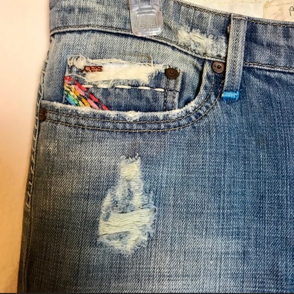 Joe’s Jeans: Distressed with Embroidered Rainbows! - Picture 2 of 7